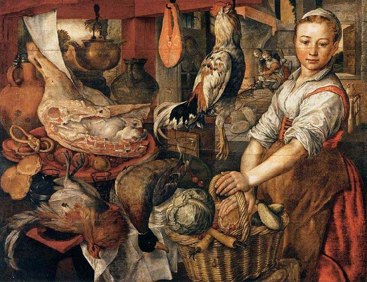 Joachim Beuckelaer Kitchen Interior Germany oil painting art